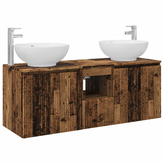 Bathroom Cabinet Set 3 pcs Old Wood 49.5 x 44.5 x 65 cm Bathroom Cabinet Set 3 pcs Old Wood 49.5 x 44.5 x 65 cm