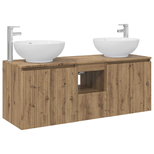 Bathroom Cabinet Set 3 pcs Artisan Oak 49.5 x 44.5 x 65 cm Bathroom Cabinet Set 3 pcs Artisan Oak 49.5 x 44.5 x 65 cm