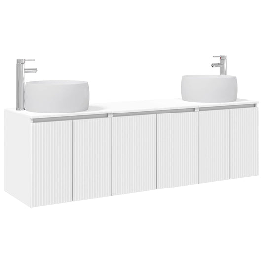Bathroom Cabinet Set 3 pcs White 49.5 x 44.5 x 66 cm Bathroom Cabinet Set 3 pcs White 49.5 x 44.5 x 66 cm