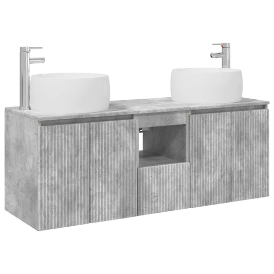 Bathroom Cabinet Set 3 pcs Concrete Grey 49.5 x 44.5 x 66 cm Bathroom Cabinet Set 3 pcs Concrete Grey 49.5 x 44.5 x 66 cm