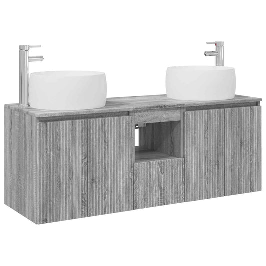 Bathroom Cabinet Set 3 pcs Grey Sonoma 49.5 x 44.5 x 66 cm Bathroom Cabinet Set 3 pcs Grey Sonoma 49.5 x 44.5 x 66 cm