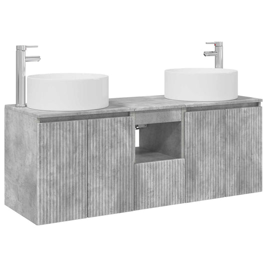 Bathroom Cabinet Set 3 pcs Concrete Grey 49.5 x 44.5 x 65.5 cm Bathroom Cabinet Set 3 pcs Concrete Grey 49.5 x 44.5 x 65.5 cm