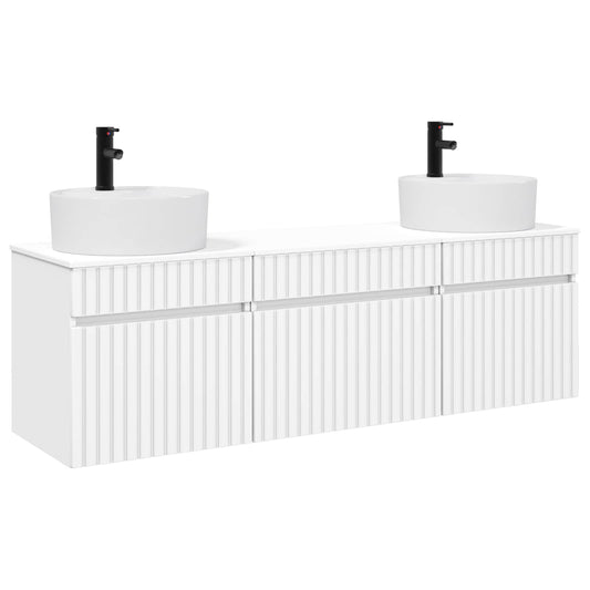 Bathroom Cabinet Set 3 pcs White 49 x 44.5 x 65 cm Bathroom Cabinet Set 3 pcs White 49 x 44.5 x 65 cm