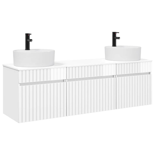 Bathroom Cabinet Set 3 pcs High Gloss White 49 x 44.5 x 65 cm Bathroom Cabinet Set 3 pcs High Gloss White 49 x 44.5 x 65 cm