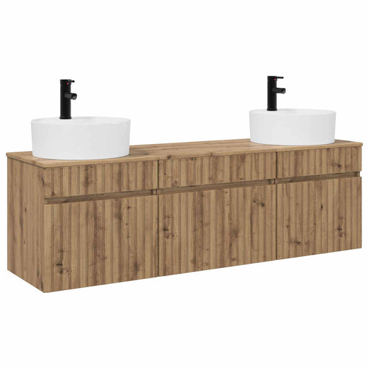 Bathroom Cabinet Set 3 pcs Artisan Oak 49 x 44.5 x 65 cm Bathroom Cabinet Set 3 pcs Artisan Oak 49 x 44.5 x 65 cm