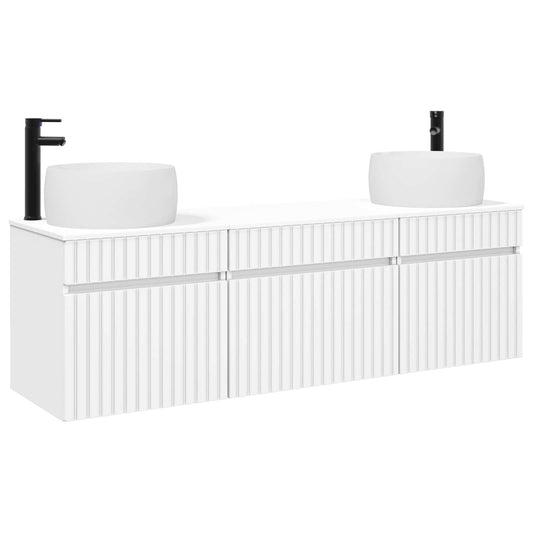 Bathroom Cabinet Set 3 pcs White 49 x 44.5 x 66 cm Bathroom Cabinet Set 3 pcs White 49 x 44.5 x 66 cm