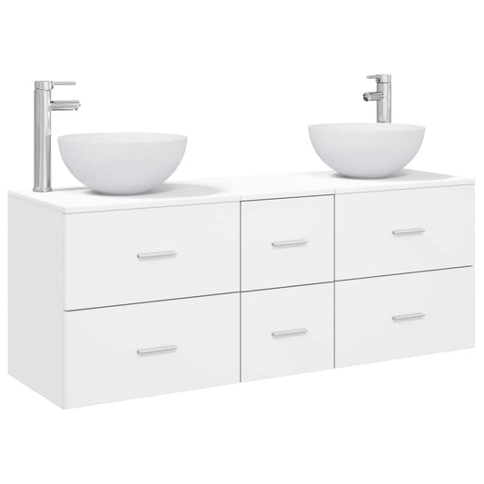 Bathroom Cabinet Set 3 pcs White 49.5 x 35 x 63 cm Bathroom Cabinet Set 3 pcs White 49.5 x 35 x 63 cm