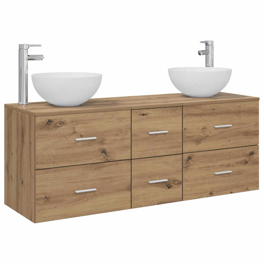 Bathroom Cabinet Set 3 pcs Artisan Oak 49.5 x 35 x 63 cm Bathroom Cabinet Set 3 pcs Artisan Oak 49.5 x 35 x 63 cm
