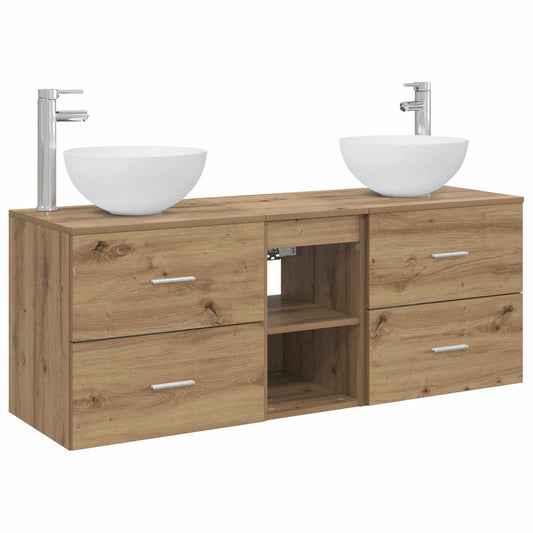 Bathroom Cabinet Set 3 pcs Artisan Oak 49.5 x 41 x 64.5 cm Bathroom Cabinet Set 3 pcs Artisan Oak 49.5 x 41 x 64.5 cm