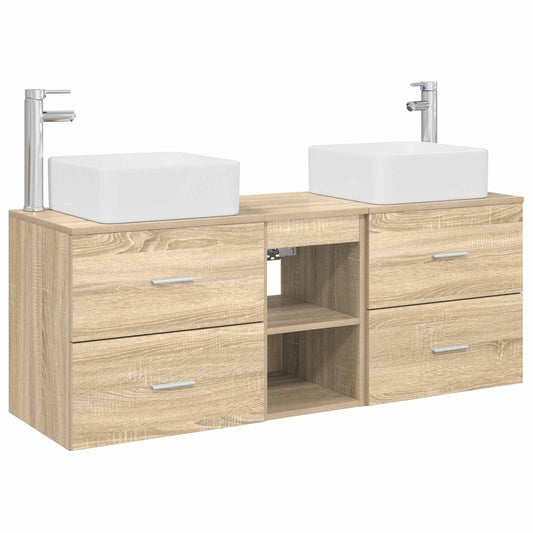 Bathroom Cabinet Set 3 pcs Sonoma Oak 49.5 x 41 x 63 cm Bathroom Cabinet Set 3 pcs Sonoma Oak 49.5 x 41 x 63 cm