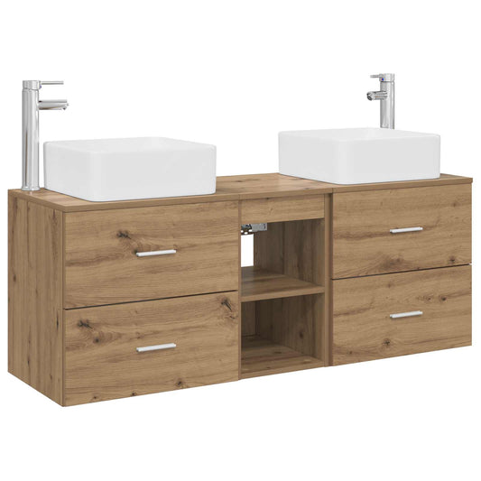 Bathroom Cabinet Set 3 pcs Artisan Oak 49.5 x 41 x 63 cm Bathroom Cabinet Set 3 pcs Artisan Oak 49.5 x 41 x 63 cm