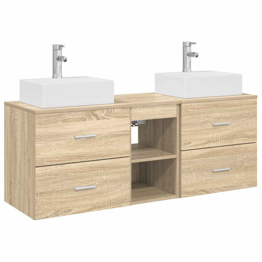 Bathroom Cabinet Set 3 pcs Sonoma Oak 49.5 x 41 x 62.5 cm Bathroom Cabinet Set 3 pcs Sonoma Oak 49.5 x 41 x 62.5 cm