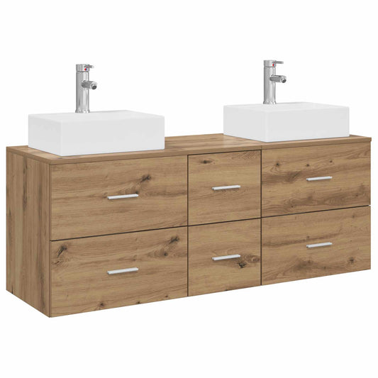 Bathroom Cabinet Set 3 pcs Artisan Oak 49.5 x 41 x 62.5 cm Bathroom Cabinet Set 3 pcs Artisan Oak 49.5 x 41 x 62.5 cm