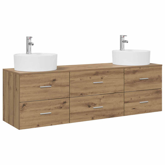 Bathroom Cabinet Set 3 pcs Artisan Oak 62.5 x 44.5 x 50 cm Bathroom Cabinet Set 3 pcs Artisan Oak 62.5 x 44.5 x 50 cm