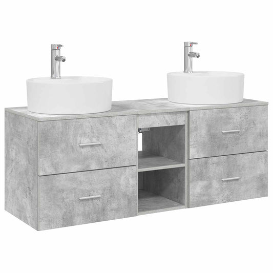 Bathroom Cabinet Set 3 pcs Concrete Grey 49.5 x 44.5 x 65 cm Bathroom Cabinet Set 3 pcs Concrete Grey 49.5 x 44.5 x 65 cm