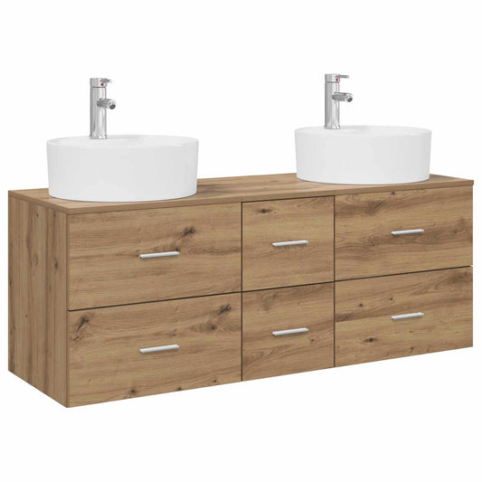 Bathroom Furniture Set 3 pcs Artisan Oak 49.5 x 44.5 x 65 cm Bathroom Furniture Set 3 pcs Artisan Oak 49.5 x 44.5 x 65 cm