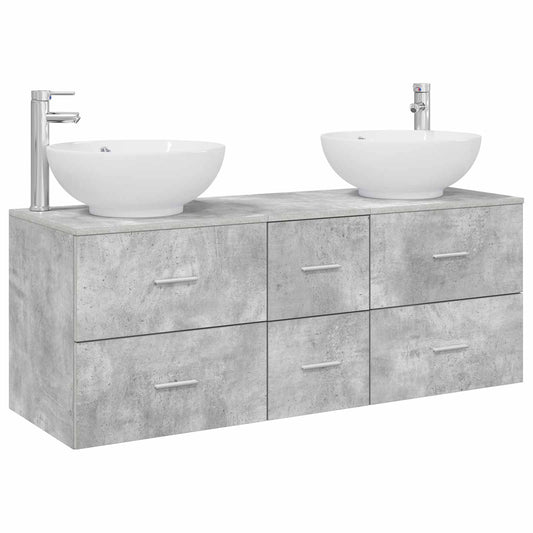 Bathroom Furniture Set 3 pcs Concrete Grey 49.5 x 44.5 x 65 cm Bathroom Furniture Set 3 pcs Concrete Grey 49.5 x 44.5 x 65 cm