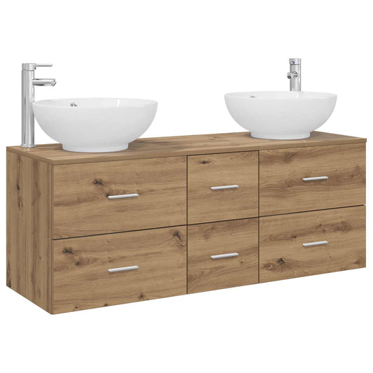 Bathroom Furniture Set 3 pcs Artisan Oak 49.5 x 44.5 x 65 cm Bathroom Furniture Set 3 pcs Artisan Oak 49.5 x 44.5 x 65 cm