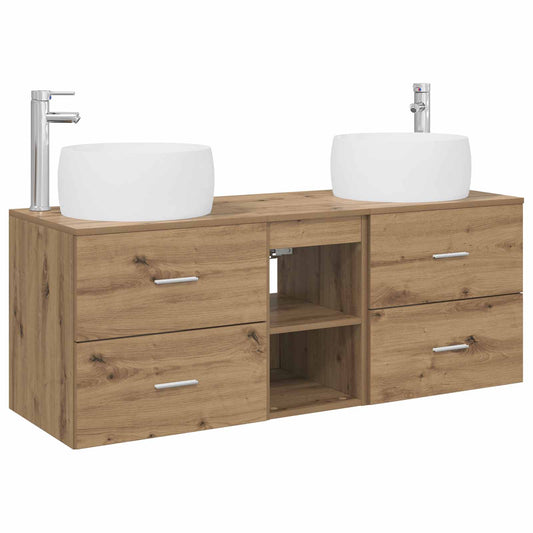 Bathroom Furniture Set 3 pcs Artisan Oak 49.5 x 44.5 x 66 cm Bathroom Furniture Set 3 pcs Artisan Oak 49.5 x 44.5 x 66 cm