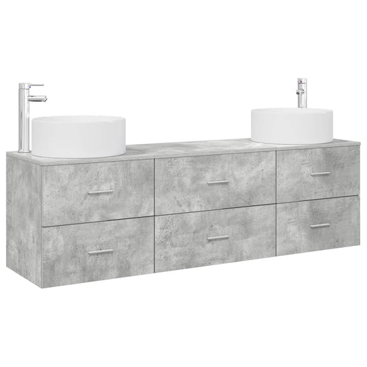 Bathroom Furniture Set 3 pcs Concrete Grey Bathroom Furniture Set 3 pcs Concrete Grey