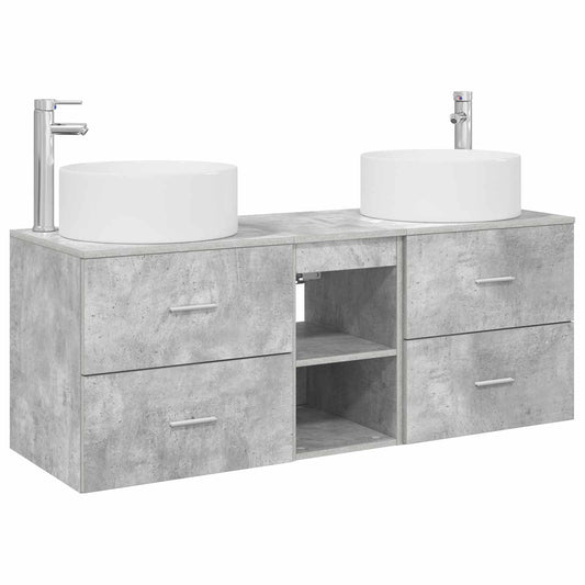 Bathroom Furniture Set 3 pcs Concrete Grey Bathroom Furniture Set 3 pcs Concrete Grey