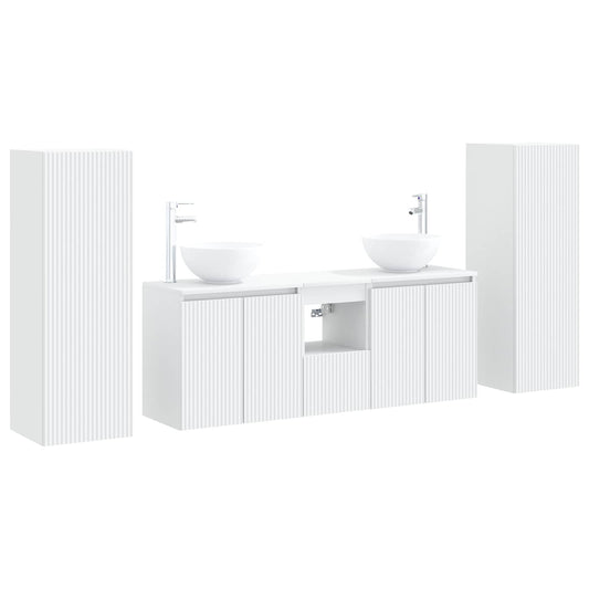 Bathroom Furniture Set 5 pcs White 33 x 34.5 x 100 cm Bathroom Furniture Set 5 pcs White 33 x 34.5 x 100 cm