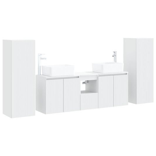 Bathroom Furniture Set 5 pcs White 33 x 34.5 x 100 cm Bathroom Furniture Set 5 pcs White 33 x 34.5 x 100 cm