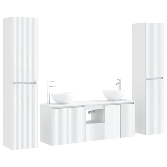 Bathroom Furniture Set 5 pcs White 33 x 34.5 x 160 cm Bathroom Furniture Set 5 pcs White 33 x 34.5 x 160 cm