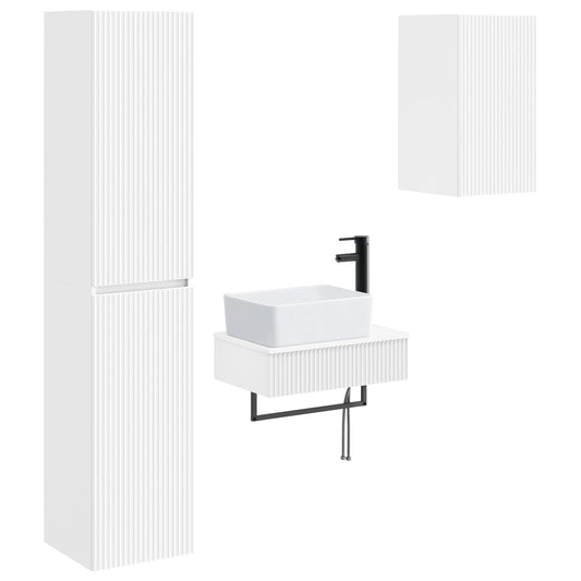 Bathroom Furniture Set 3 pcs White 33 x 34.5 x 160 cm Bathroom Furniture Set 3 pcs White 33 x 34.5 x 160 cm