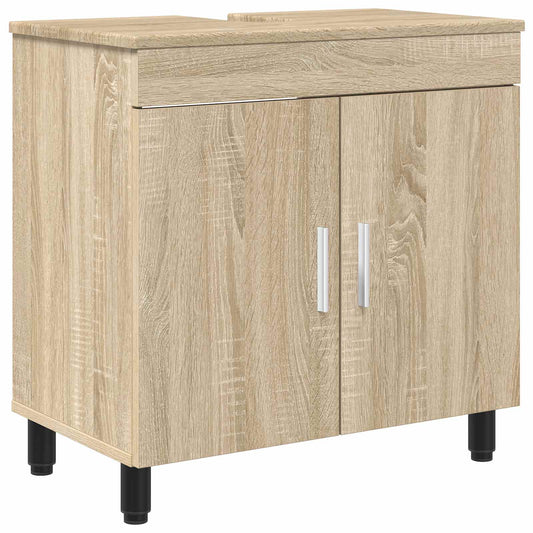 Bathroom Vanity Unit Sonoma Oak 60 x 35 x 60 cm Engineered Wood Bathroom Vanity Unit Sonoma Oak 60 x 35 x 60 cm Engineered Wood