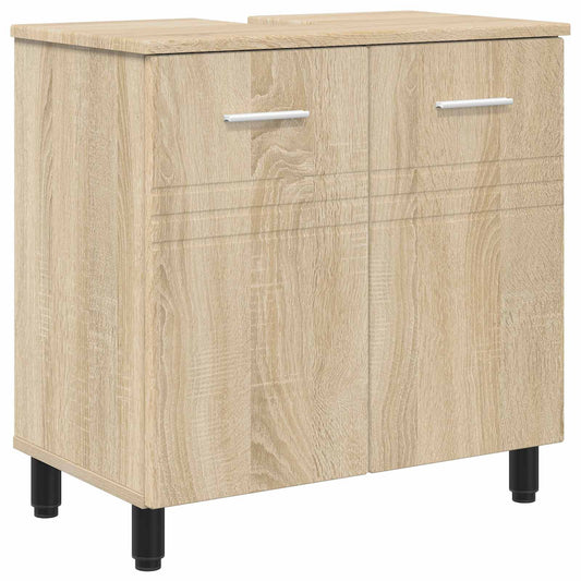 Bathroom Vanity Unit Sonoma Oak 60 x 35 x 60 cm Engineered Wood Bathroom Vanity Unit Sonoma Oak 60 x 35 x 60 cm Engineered Wood