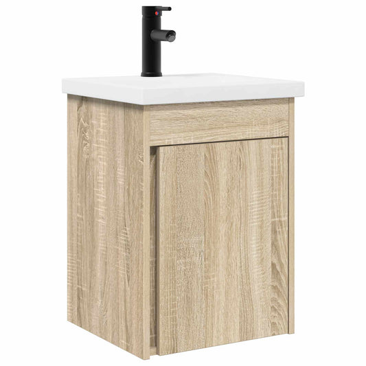 Bathroom Vanity Unit with Tap Sonoma Oak 42 x 40 x 74.5 cm Bathroom Vanity Unit with Tap Sonoma Oak 42 x 40 x 74.5 cm