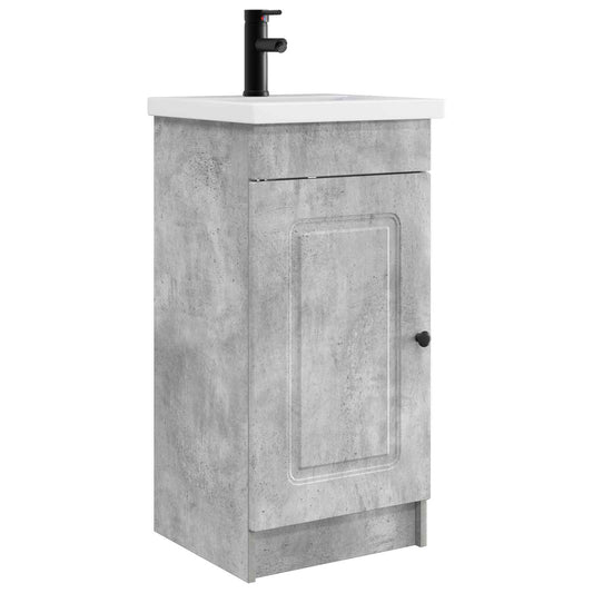 Bathroom Vanity with Sink Concrete Grey 42 x 40 x 84.5 cm Bathroom Vanity with Sink Concrete Grey 42 x 40 x 84.5 cm