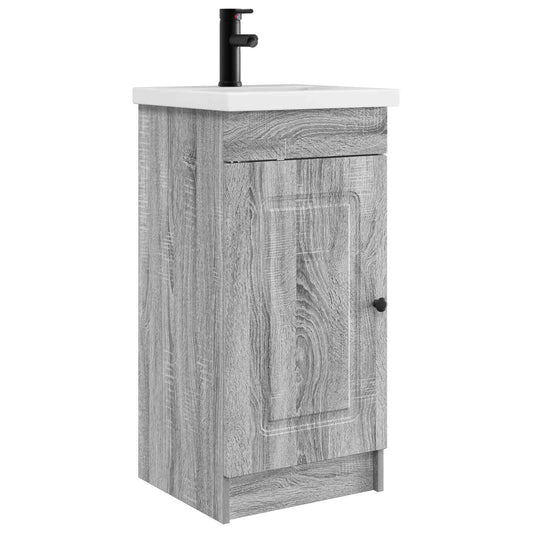 Bathroom Vanity with Sink Grey Sonoma 42 x 40 x 84.5 cm Bathroom Vanity with Sink Grey Sonoma 42 x 40 x 84.5 cm