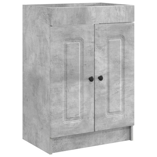Bathroom under Sink Cabinet Concrete Grey 56 x 37.5 x 81 cm Bathroom under Sink Cabinet Concrete Grey 56 x 37.5 x 81 cm