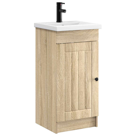 Bathroom Vanity with Sink Sonoma Oak 42 x 40 x 84.5 cm Bathroom Vanity with Sink Sonoma Oak 42 x 40 x 84.5 cm