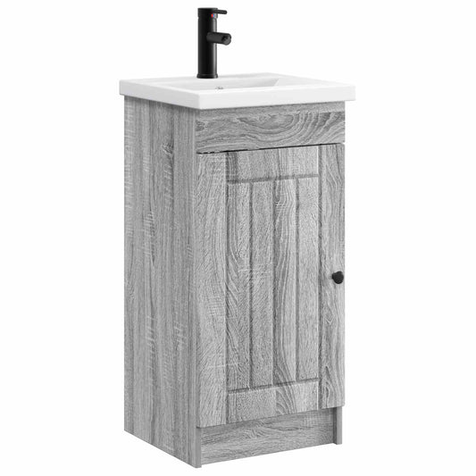Bathroom Vanity with Sink Grey Sonoma 42 x 40 x 84.5 cm Bathroom Vanity with Sink Grey Sonoma 42 x 40 x 84.5 cm
