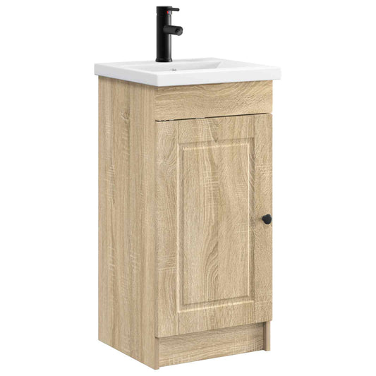 Bathroom Vanity with Sink Sonoma Oak 42 x 40 x 84.5 cm Bathroom Vanity with Sink Sonoma Oak 42 x 40 x 84.5 cm
