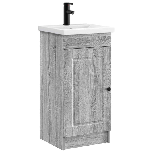 Bathroom Vanity with Sink Grey Sonoma 42 x 40 x 84.5 cm Bathroom Vanity with Sink Grey Sonoma 42 x 40 x 84.5 cm