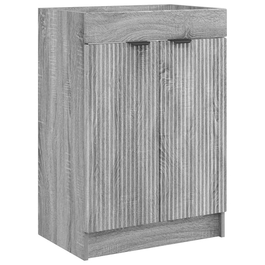 Bathroom under Sink Cabinet Grey Sonoma 78.5 x 37.5 x 81 cm Bathroom under Sink Cabinet Grey Sonoma 78.5 x 37.5 x 81 cm