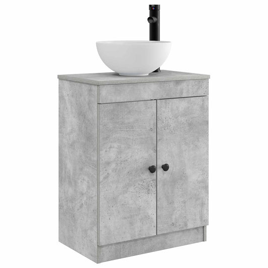 Bathroom Vanity with Sink Concrete Grey 54 x 35 x 83 cm Bathroom Vanity with Sink Concrete Grey 54 x 35 x 83 cm
