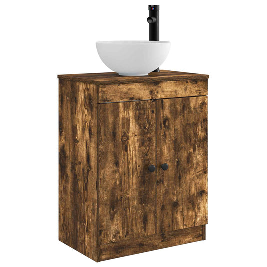 Bathroom Vanity with Sink Smoked Oak 54 x 35 x 83 cm Bathroom Vanity with Sink Smoked Oak 54 x 35 x 83 cm