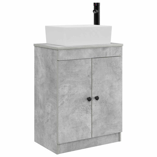 Bathroom Vanity with Sink Concrete Grey 54 x 35 x 83 cm Bathroom Vanity with Sink Concrete Grey 54 x 35 x 83 cm