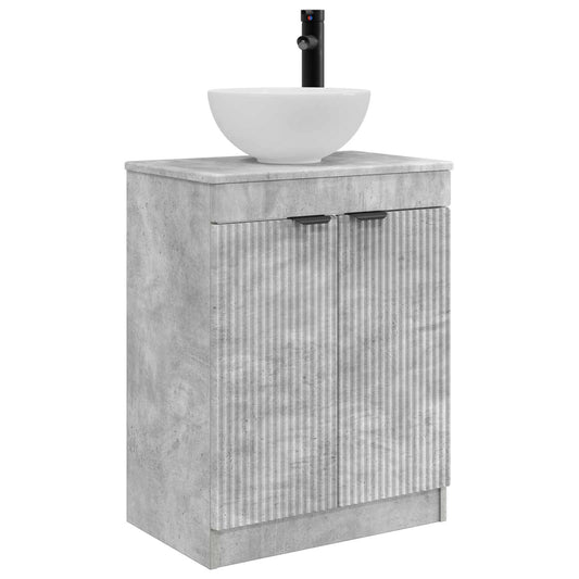Bathroom Vanity with Sink Concrete Grey 54 x 35 x 83 cm Bathroom Vanity with Sink Concrete Grey 54 x 35 x 83 cm