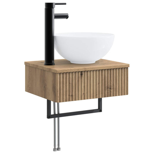 Wall-Mounted Wash Basin Artisan Oak 40 x 35 x 39 cm Wall-Mounted Wash Basin Artisan Oak 40 x 35 x 39 cm