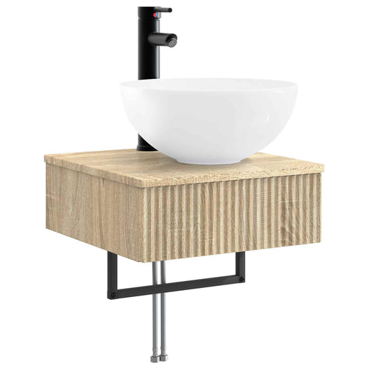 Wall-Mounted Wash Basin Sonoma Oak 40 x 41 x 40.5 cm Wall-Mounted Wash Basin Sonoma Oak 40 x 41 x 40.5 cm