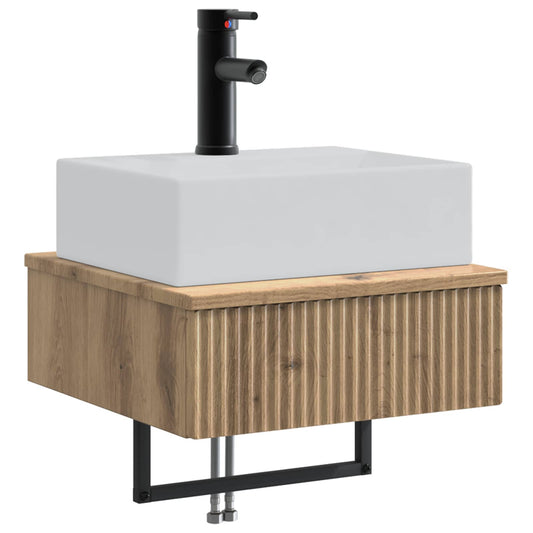 Wall-Mounted Wash Basin Artisan Oak 40 x 41 x 39 cm Wall-Mounted Wash Basin Artisan Oak 40 x 41 x 39 cm