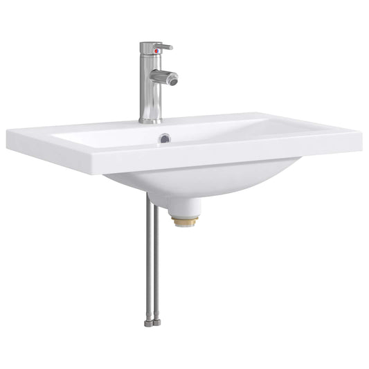 Bathroom Wash Basin Chrome 61 x 40 x 16.5 cm Metal Bathroom Wash Basin Chrome 61 x 40 x 16.5 cm Metal
