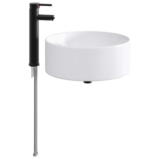 Bathroom Sink with Faucet and Drain Matte Black Bathroom Sink with Faucet and Drain Matte Black