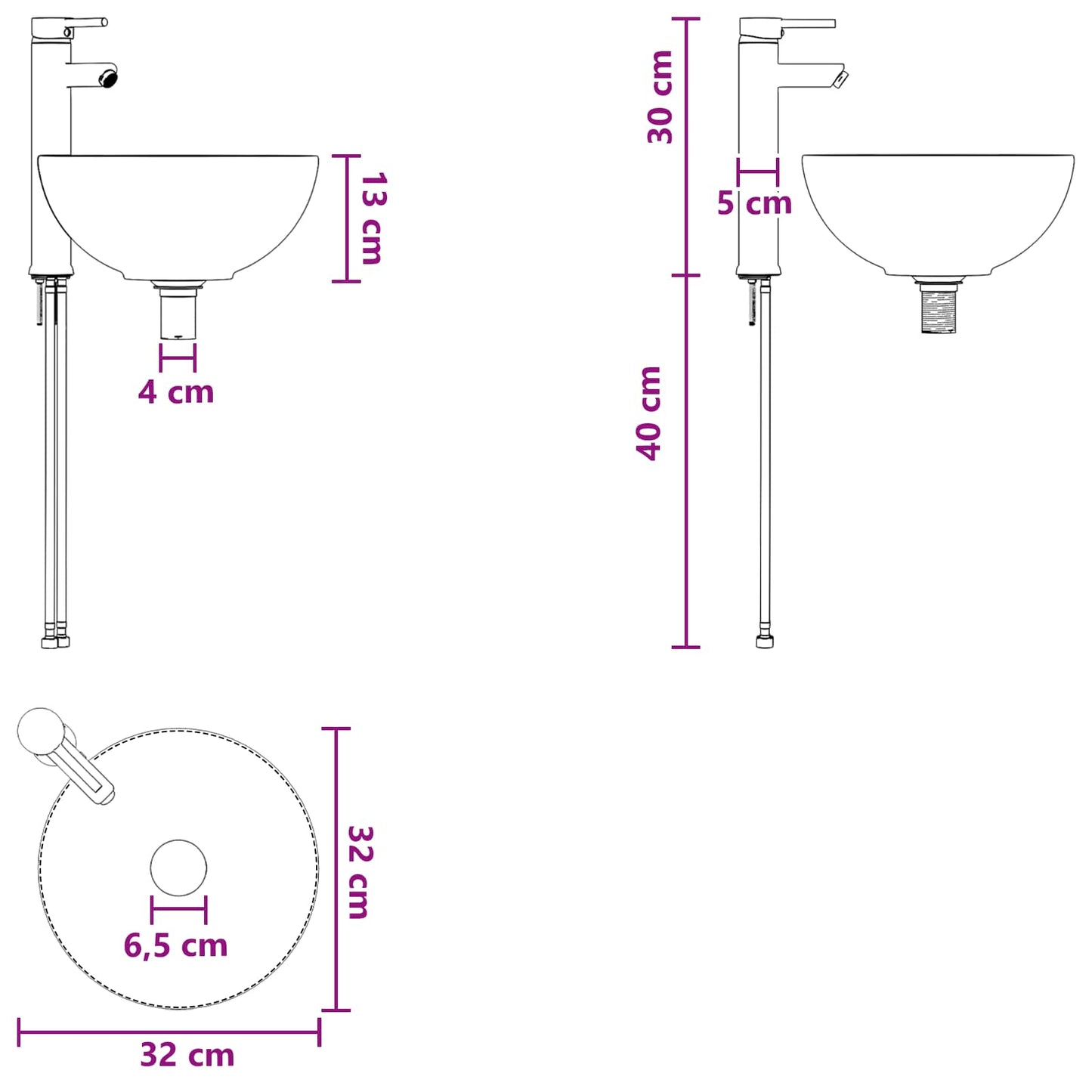Wall-Mounted Sink Vanity Smoked Oak 49.5 x 35 x 63 cm